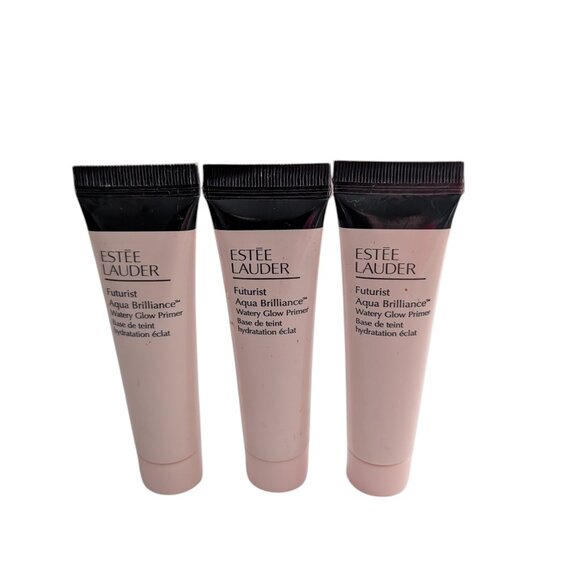 3 X ESTEE LAUDER Futurist Aqua Brilliance Water Glow Primer .5 oz/15ml Travel Sz - Picture 1 of 4